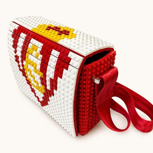 Bolso Rojo cuadrado Bag and Block [2]
