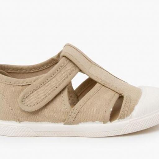 SANDALIA BLANDITA LONA TIPO CANGREJERA