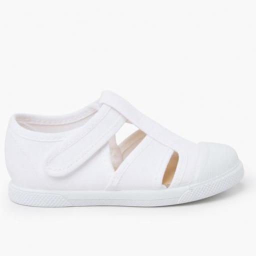 SANDALIA BLANDITA LONA TIPO CANGREJERA