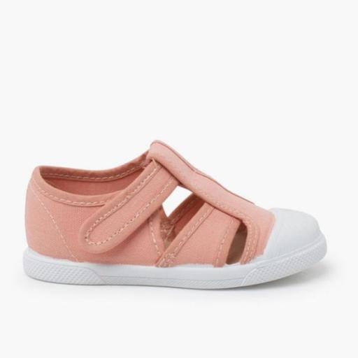 SANDALIA BLANDITA LONA TIPO CANGREJERA