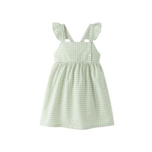 Vestido Cuadro Vichy Verde