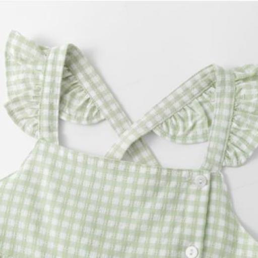 Vestido Cuadro Vichy Verde [2]