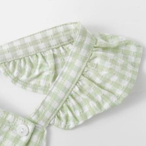 Vestido Cuadro Vichy Verde [3]