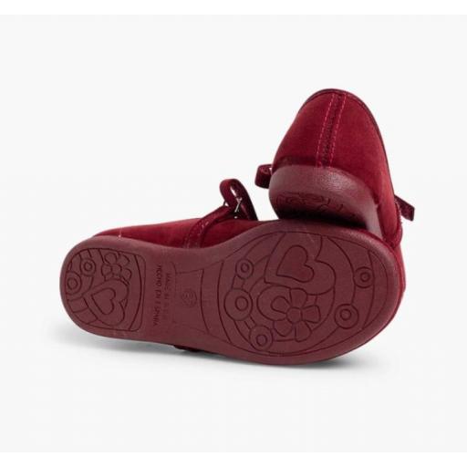 Merceditas Niña Serratex tira adherente BURDEOS [2]