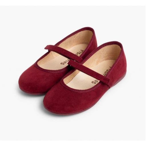 Merceditas Niña Serratex tira adherente BURDEOS [3]