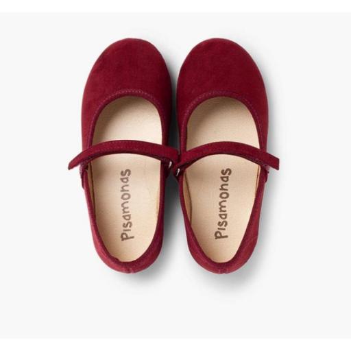 Merceditas Niña Serratex tira adherente BURDEOS [4]