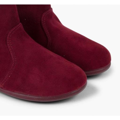 Botines con lazo terciopelo y cremallera BURDEOS [5]