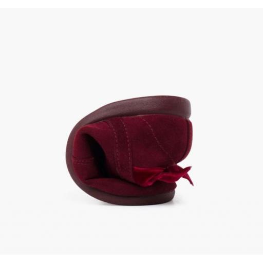 Botines con lazo terciopelo y cremallera BURDEOS [6]