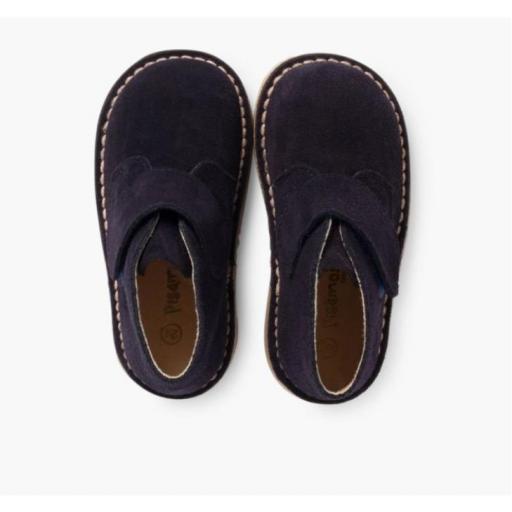 Pisacacas Niños Botas Safari tira adherente AZUL MARINO [4]