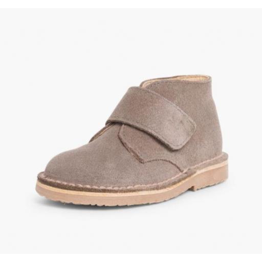 Pisacacas Niños Botas Safari tira adherente GRIS [1]