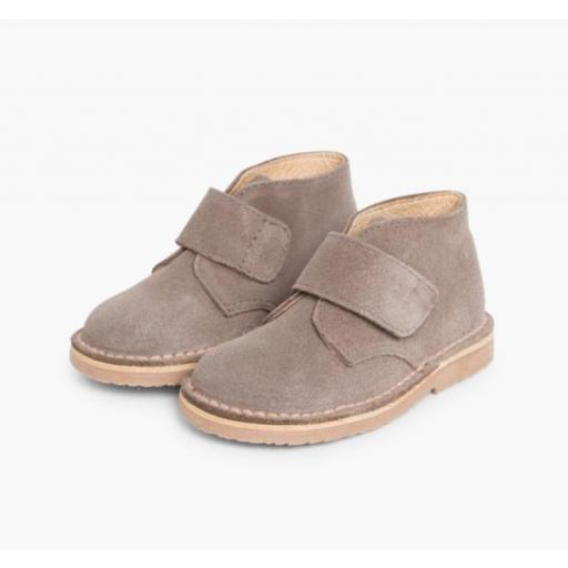 Pisacacas Niños Botas Safari tira adherente GRIS [3]