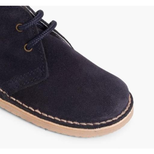 Pisacacas Niños Botas Safari Cordones AZUL MARINO [3]