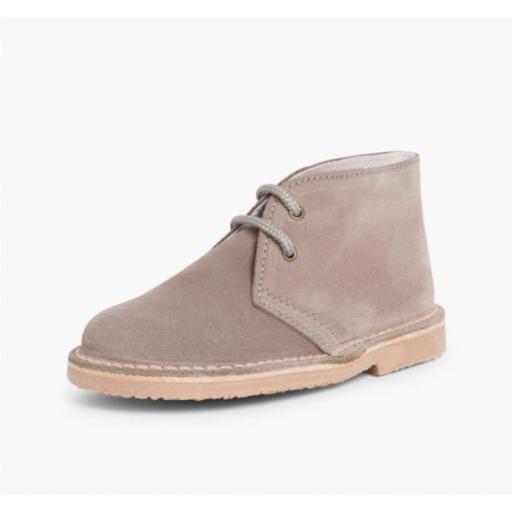 Pisacacas Niños Botas Safari Cordones GRIS [1]