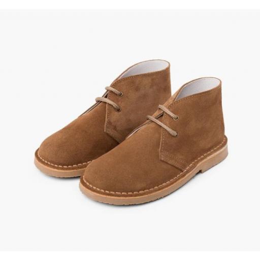 Pisacacas Niños Botas Safari Cordones TOPO [3]
