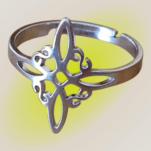 ANILLO NUDO DE BRUJA (PLATEADO) [0]