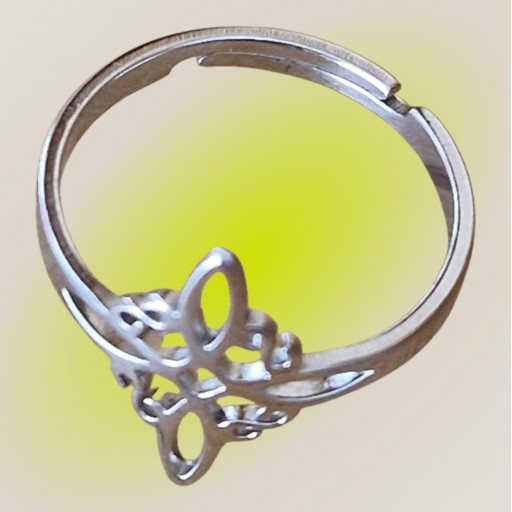 ANILLO NUDO DE BRUJA (PLATEADO) [1]