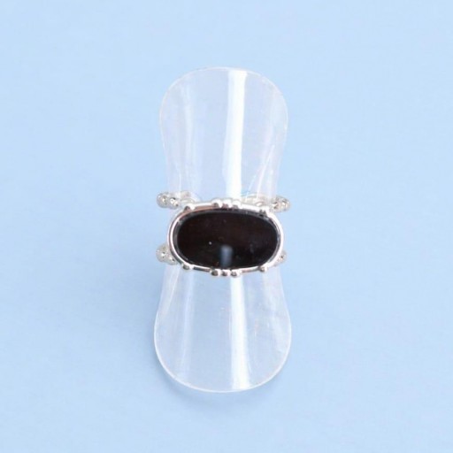 ANILLO ONIX (PLATEADO ) [0]