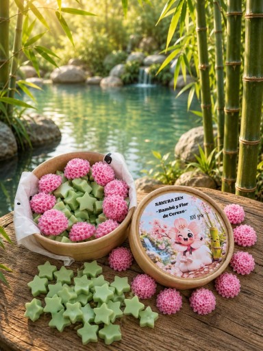 MARIMELS SAKURA ZEN  ( WAX MELTS ) Bambú  y Flor de Cerezo [1]