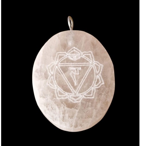 COLGANTE PIEDRA NATURAL SELENITA