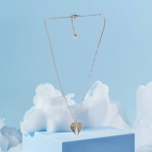 COLLAR ALAS EN ACERO INOX (DORADAS) [1]
