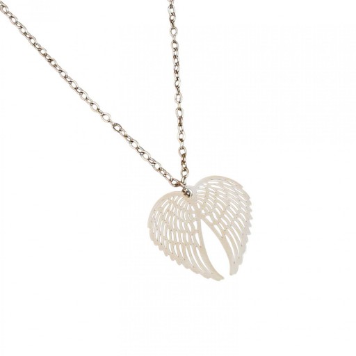 COLLAR ALAS EN ACERO INOX (DORADAS)