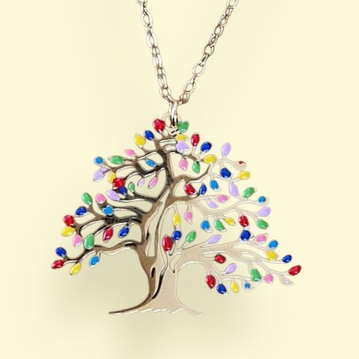 COLLAR ARBOL DE LA VIDA EN FLOR (DORADO)