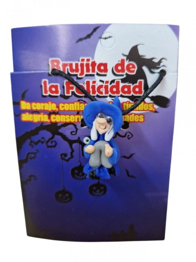COLLAR BRUJITA AZUL ( FELICIDAD )  [0]