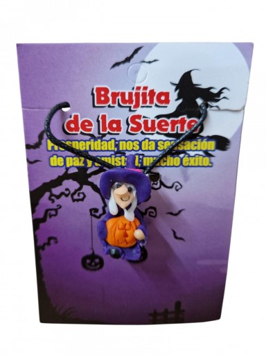 COLLAR BRUJITA MORADA  ( SUERTE ) [0]