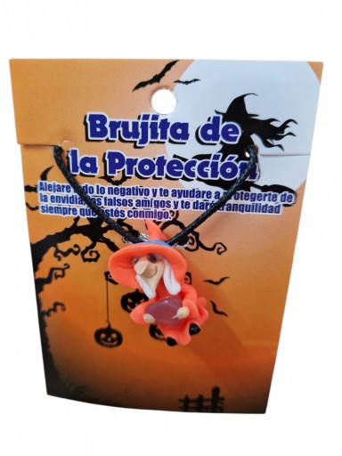 COLLAR BRUJITA NARANJA ( PROTECCIÓN )