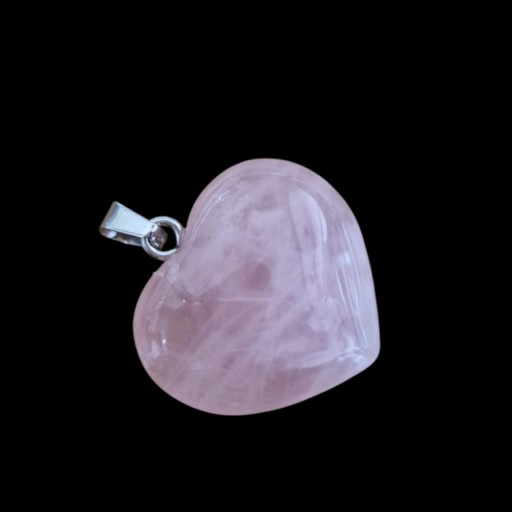 COLLAR CORAZON CUARZO ROSA (MEDIANO) [0]