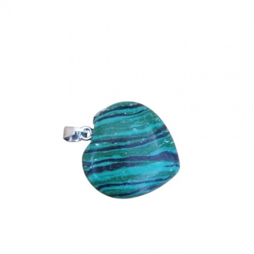 COLLAR CORAZON MALAQUITA ( MEDIANO ) [0]