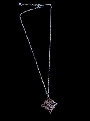 COLLAR NUDO DE BRUJA CON TRISQUEL ( PLATEADO ) [1]