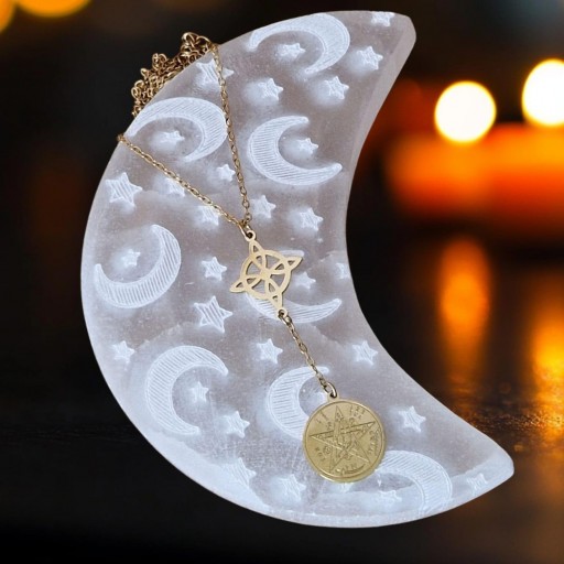 COLLAR NUDO DE BRUJA CON ESTRELLA (DORADO) [1]