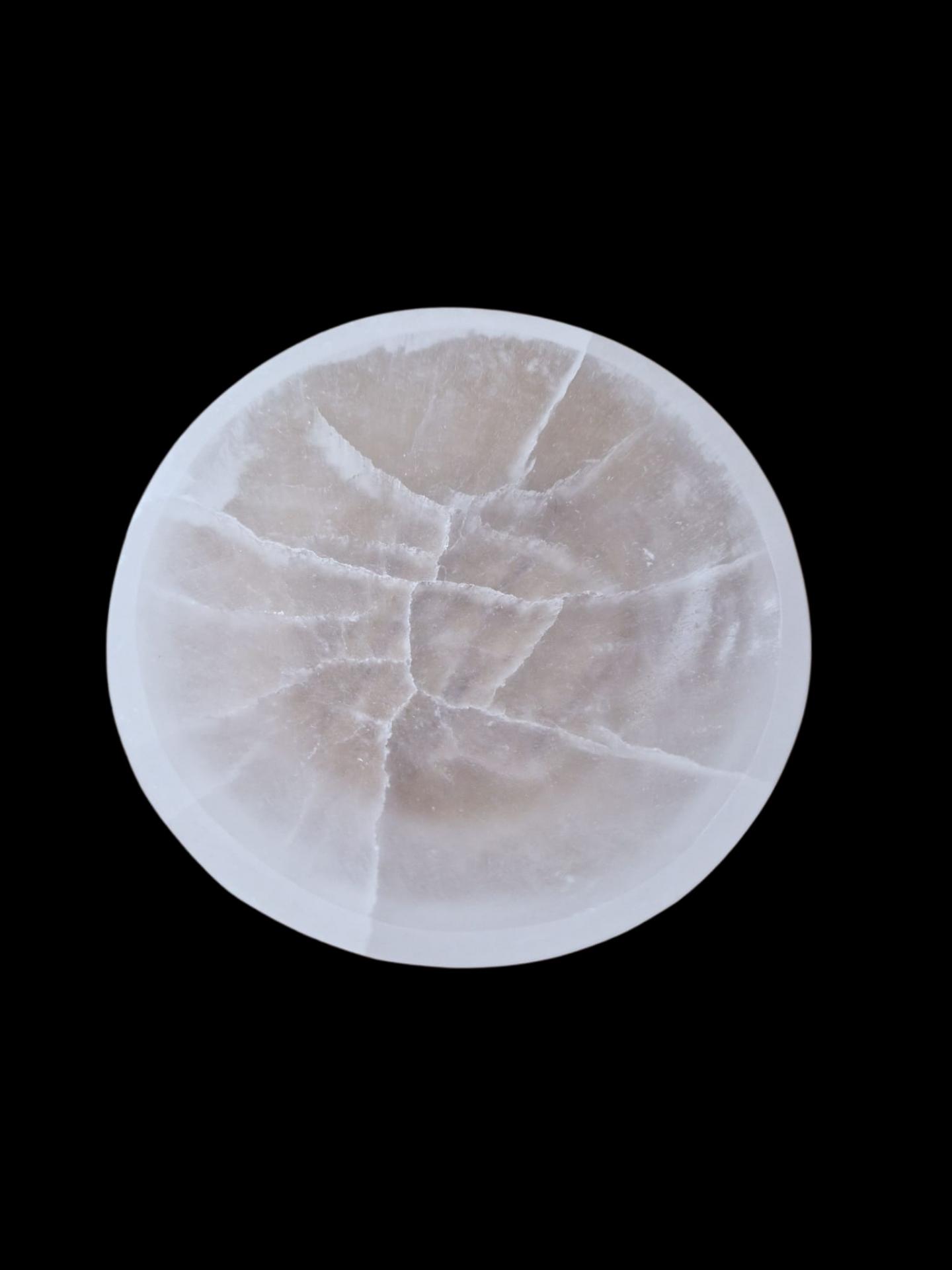 CUENCO DE SELENITA BLANCO (GRANDE)