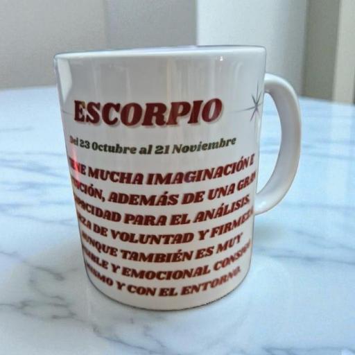 TAZA HORÓSCOPO ESCORPIO. [2]
