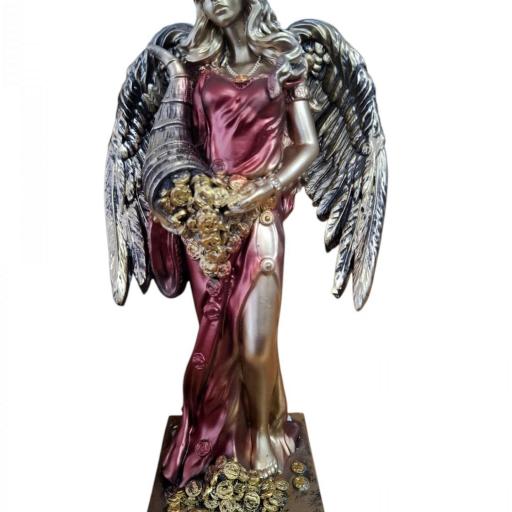  FIGURA EN RESINA DE "DIOSA DE LA FORTUNA" CON ALAS