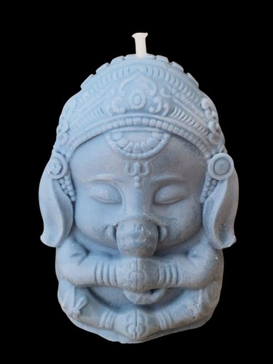 VELA GANESA  ARTESANAL ( AZUL )