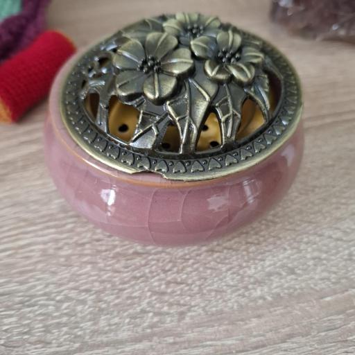 QUEMADOR CERÁMICO ( ROSA ).