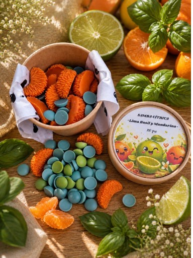 MARIMELS SAMBA CITRICA ( WAX MELTS ) Lima Basil y Mandarina [1]
