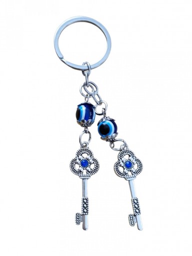 LLAVERO OJO TURCO Y LLAVES 