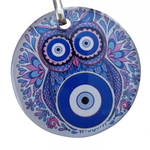 LLAVEROS BUHO CON OJO TURCO [1]