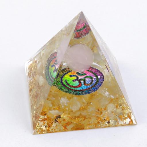PIRAMIDE DE ORGONITA DE CITRINO.