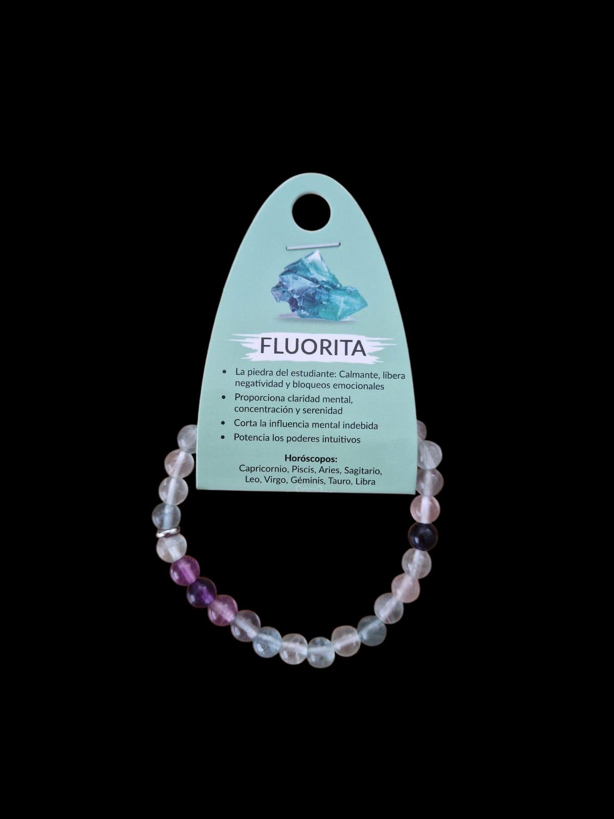PULSERA MINERAL DE FLUORITA