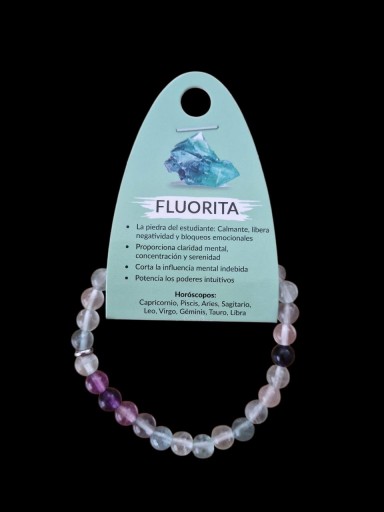 PULSERA MINERAL DE FLUORITA