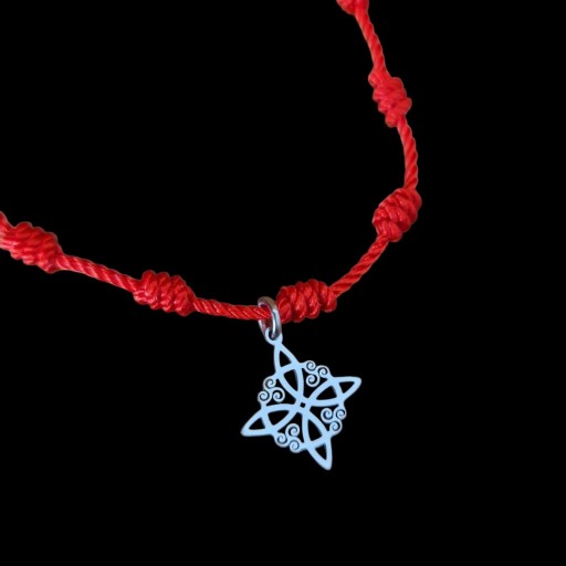 PULSERA ROJA SIETE NUDOS (NUDO DE BRUJA) [2]