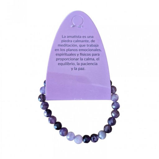 PULSERA DE MINERAL AMATISTA [1]