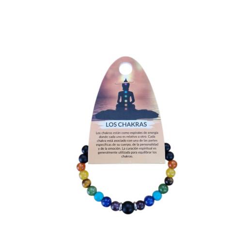 PULSERA DE MINERAL LOS CHAKRAS 