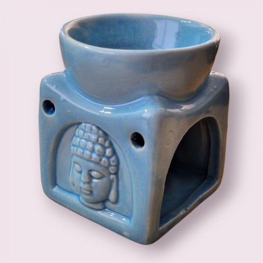QUEMADOR CERÁMICO CABEZA BUDA  (AZUL) [1]