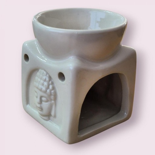 QUEMADOR CERÁMICO CABEZA BUDA (BLANCO) [0]