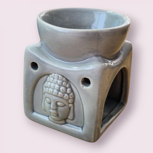 QUEMADOR CERÁMICO CABEZA BUDA (GRIS) [1]